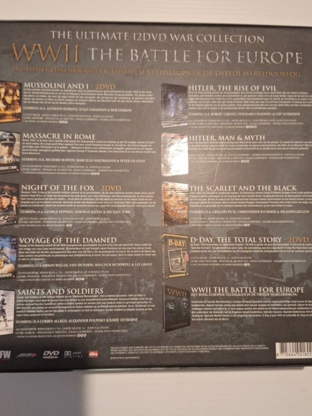 World War II The Battle For Europe Ultimate 12 DVD War Collection Box Set